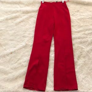 Red Flare Pants